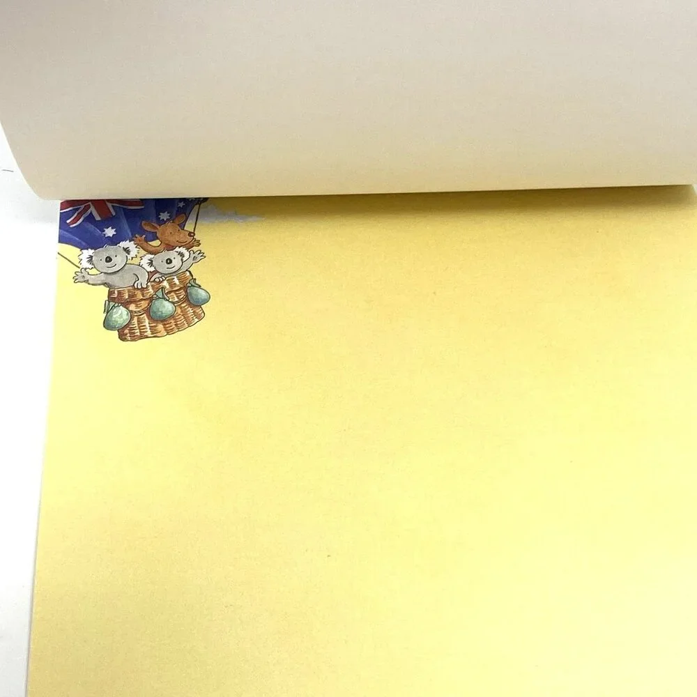 Vintage Simson Richard Galbraith Australia Print Writing Paper Pad 24 Sheets